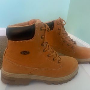 Lugz Slip Resistant Warsaw Lace Up Boots -  Brown